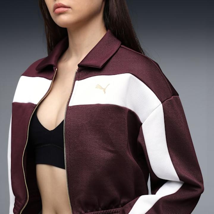 PUMA Women's Relaxed Crop Track Jacket