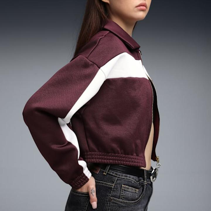 PUMA Women's Relaxed Crop Track Jacket