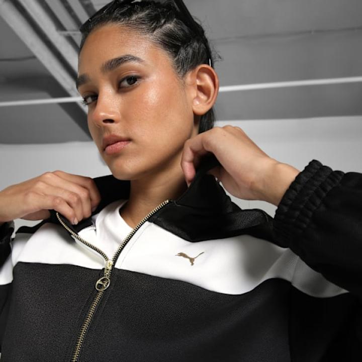 PUMA Women's Relaxed Crop Track Jacket
