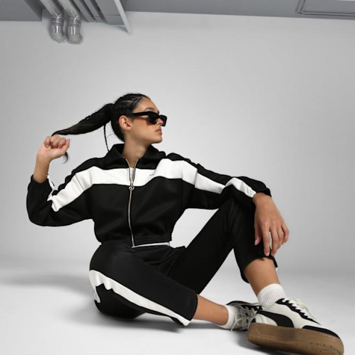 PUMA Women's Relaxed Crop Track Jacket